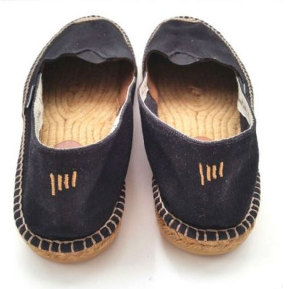 Viscata Mens Barcelona Canvas Black Espadrilles - Picture 6 of 8